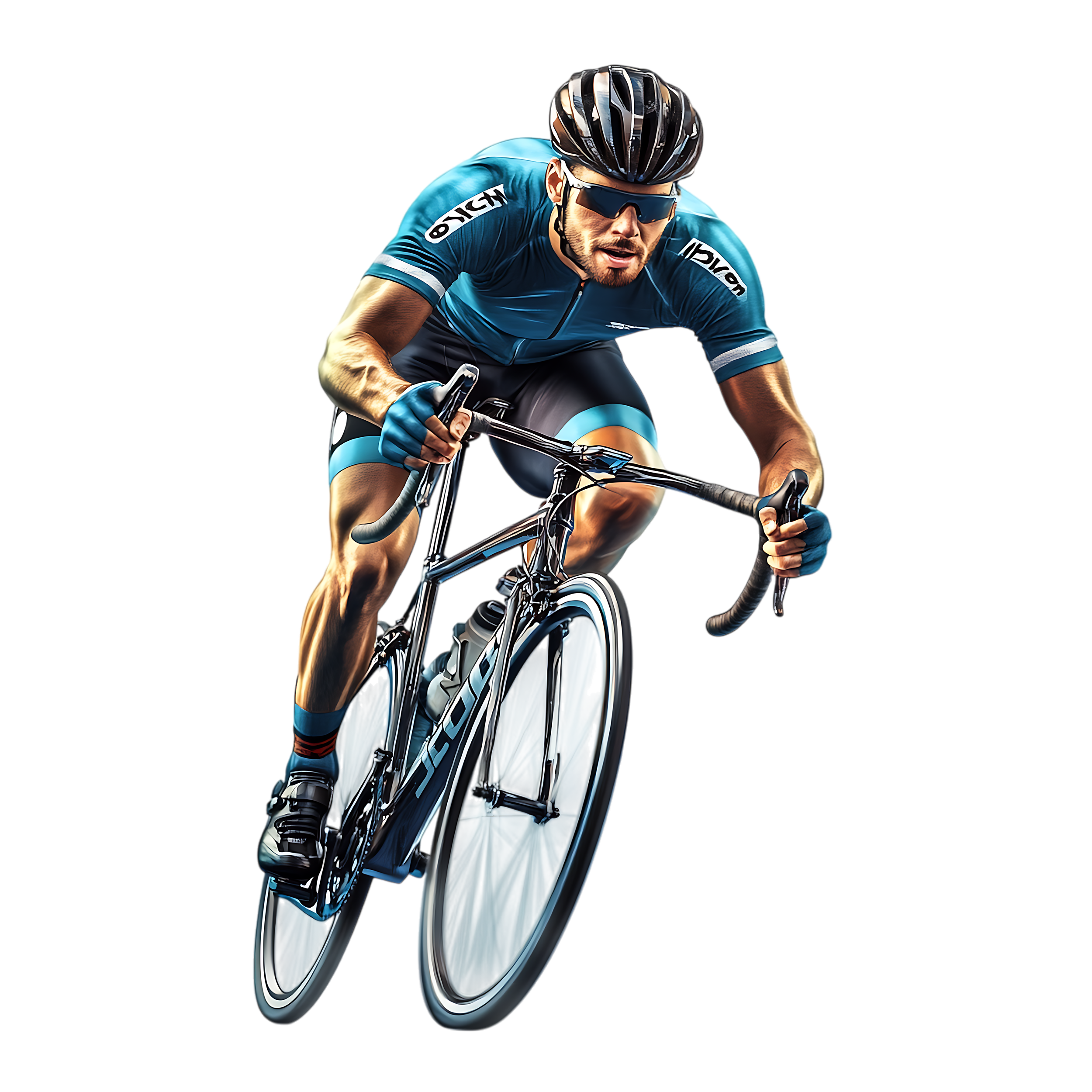 hombre andando en bicicleta